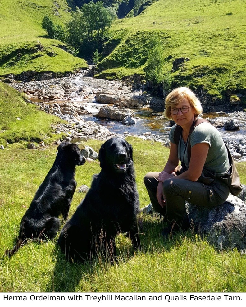 Herma Ordelman with Treyhill Macallan and Quails Easedale Tarn