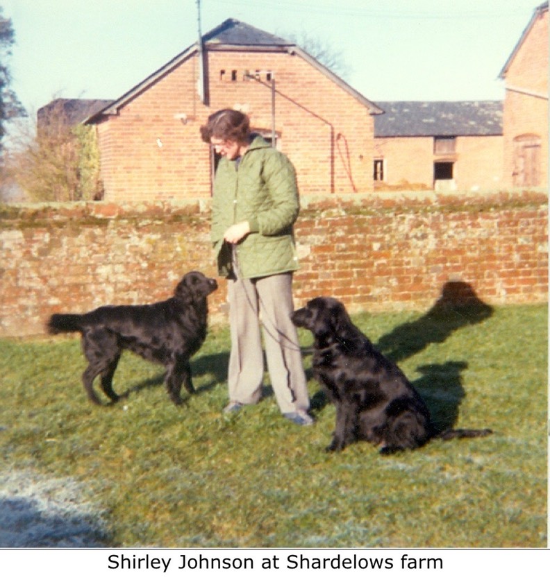 Shirley Johnson at Shardelows farm