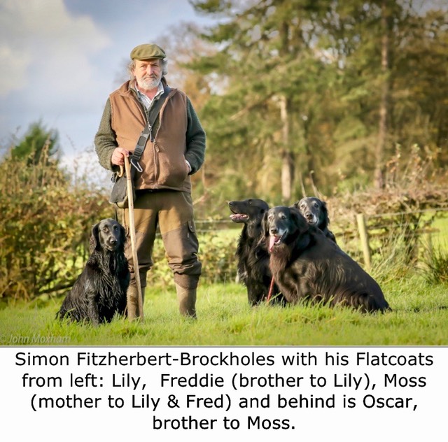 Simon Fitzherbert and his flatcoats